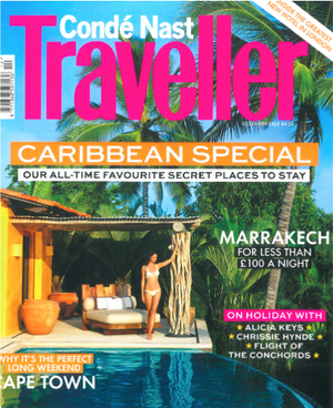 Conde Nast Traveller UK Cover with Reka Ebergenyi - December 2014