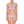 front image of lavender color kiini bikini top and bottom with multi color crochet elastic trim on model