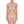 front image of lavender color kiini bikini top and bottom with multi color crochet elastic trim on model